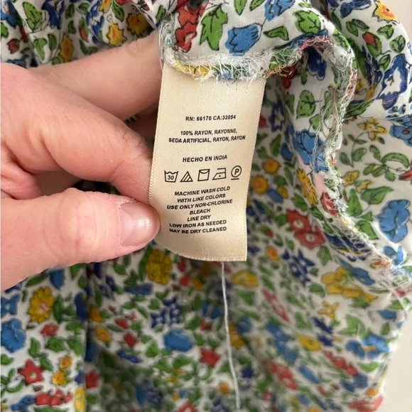 Anthropologie Multicolor Floral Midi Dress|Adjustable Straps|Flowy|Size L - Picture 8 of 8